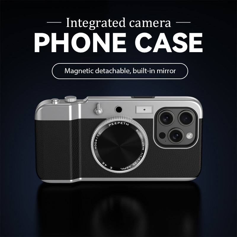 Integrated camera mobile phone cover